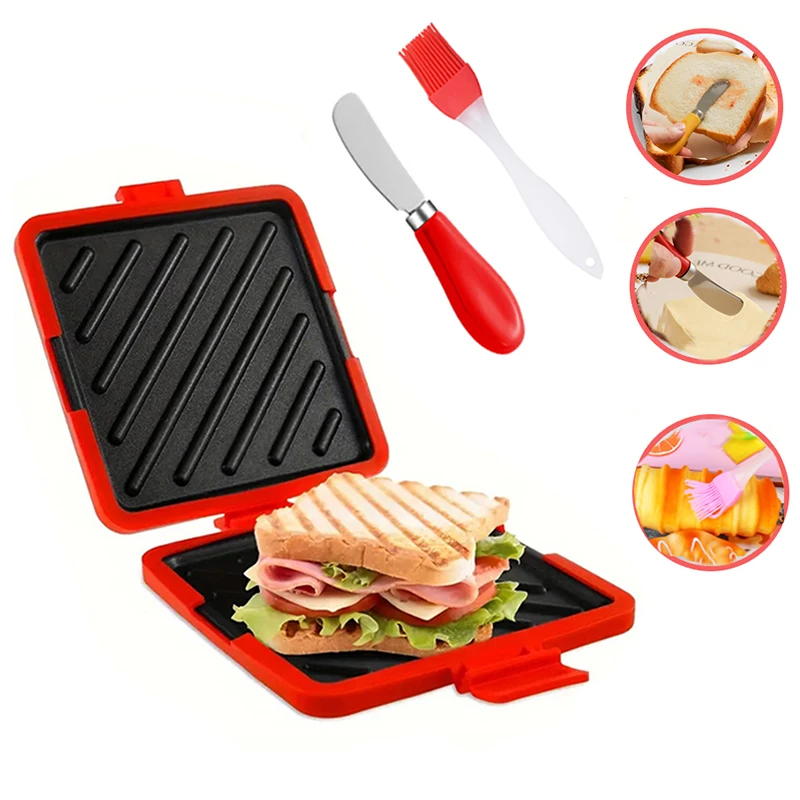Kitchen Gadgets And Tools - Zestaw 3 tosterek do kanapek z