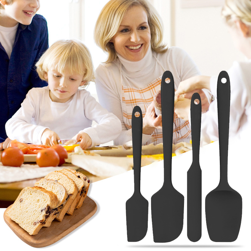 Silicone Spatula Set - Zestaw 4 sztuk silikonowych łopatek, odpornych