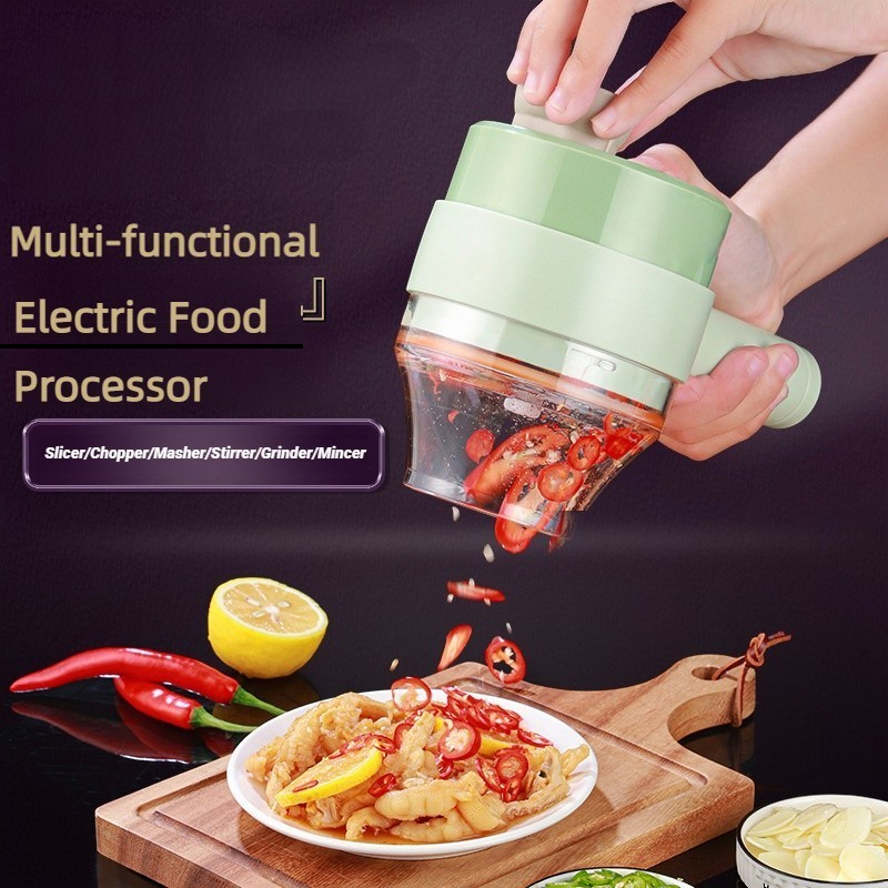 Kitchen Gadgets Electric - Bezprzewodowy elektryczny robot kuchenny Krajalnica do