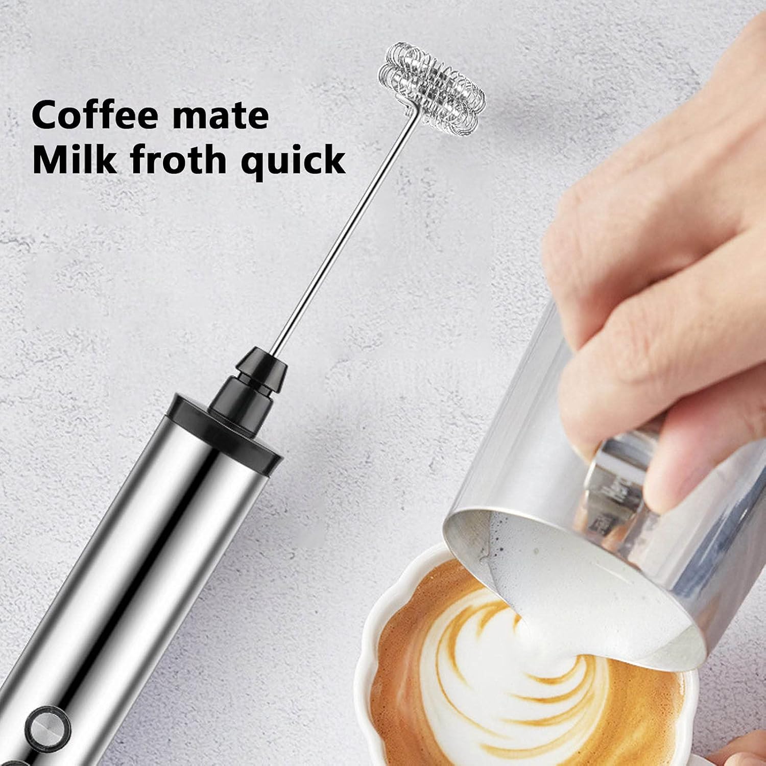 Kitchen Gadgets Electric - Elektryczny trzepak do mleka 3 w