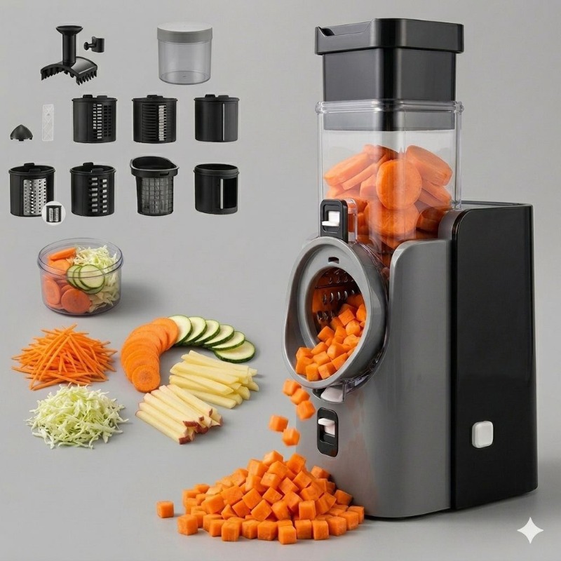 Kitchen Gadgets Electric - Elektryczna krajalnica do warzyw 220V, wielofunkcyjna