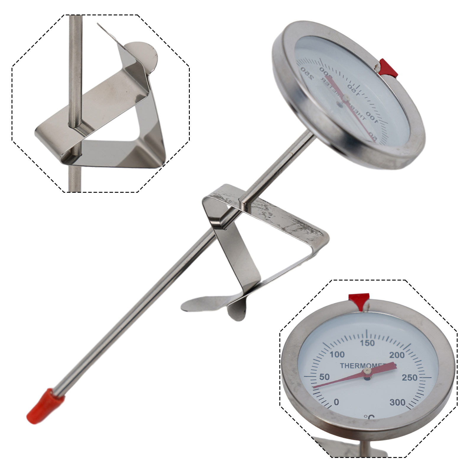 Kitchen Gadgets And Tools - Termometr z sondą ze stali nierdzewnej