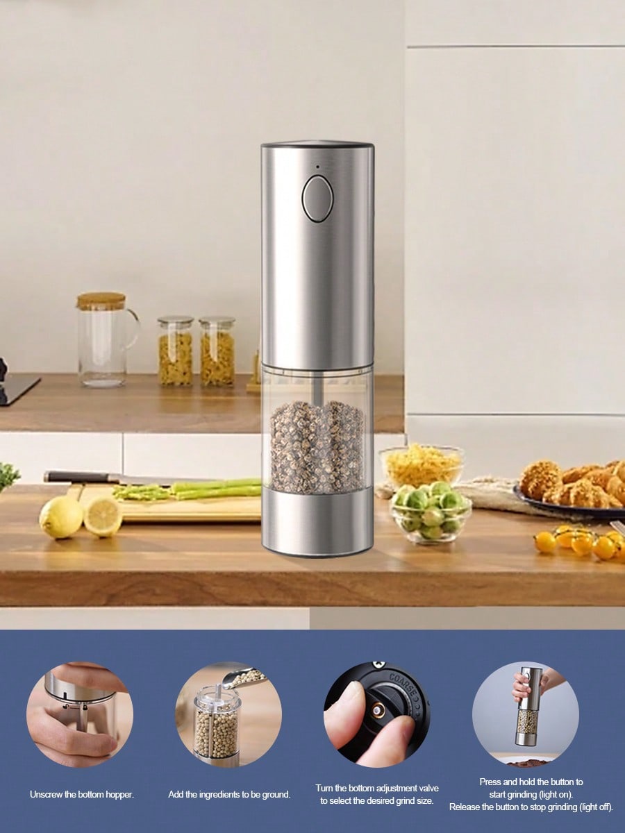 Kitchen Gadgets Ideas - 2-częściowy elektryczny zestaw młynków do soli
