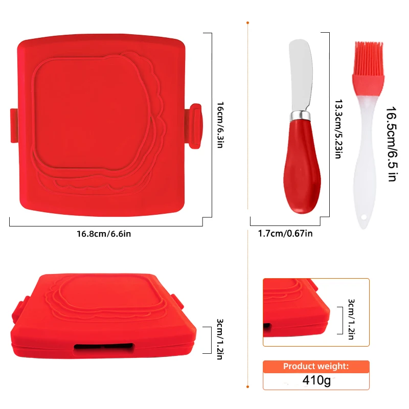 Zestaw 3 tosterek do kanapek z – Kitchen Gadgets And Tools recenzja i cena