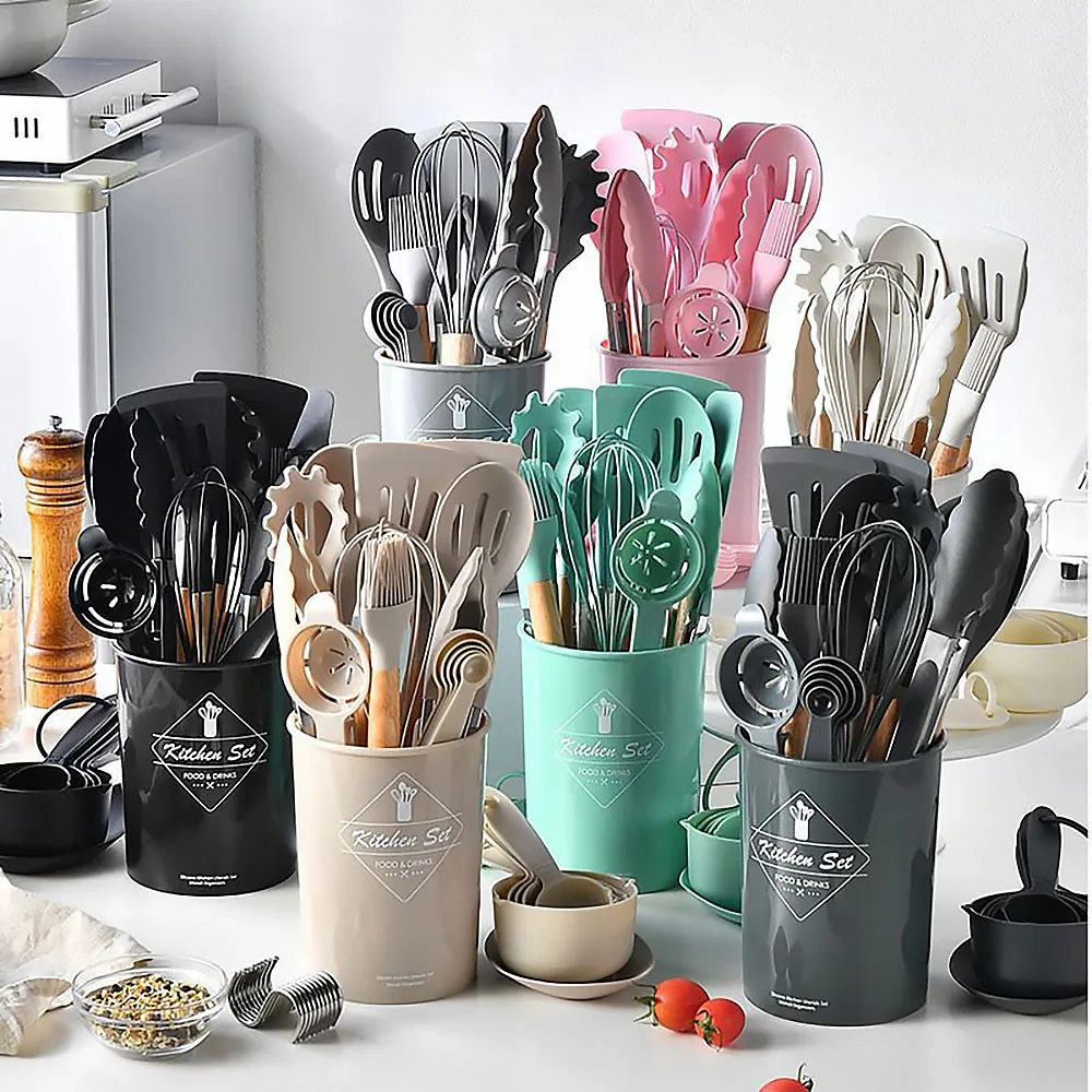 34 szt. Silikonowe zestaw nacz – Kitchen Gadgets Under $10 recenzja i cena